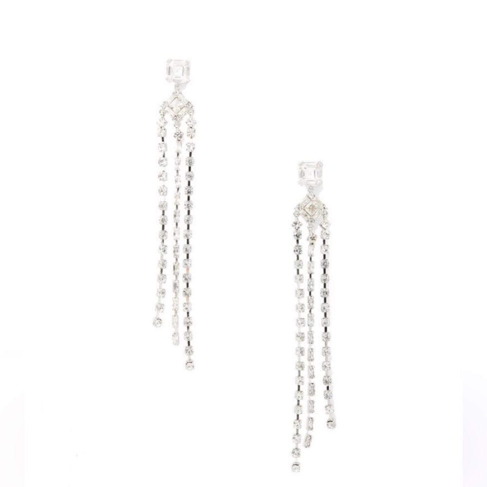 Kate Spade Silver-Tone Shimmy Fringe Earrings - Picture 10 of 10